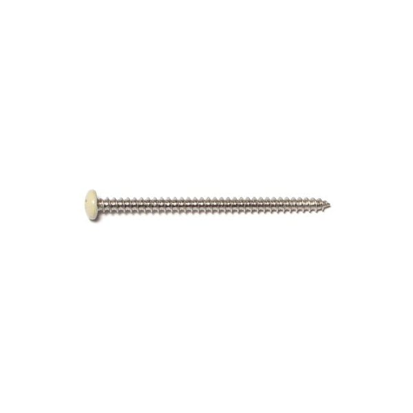 Midwest Fastener Sheet Metal Screw, #10 x 3 in, 18-8 Stainless Steel Pan Head Phillips Drive, 8 PK 77653 - main